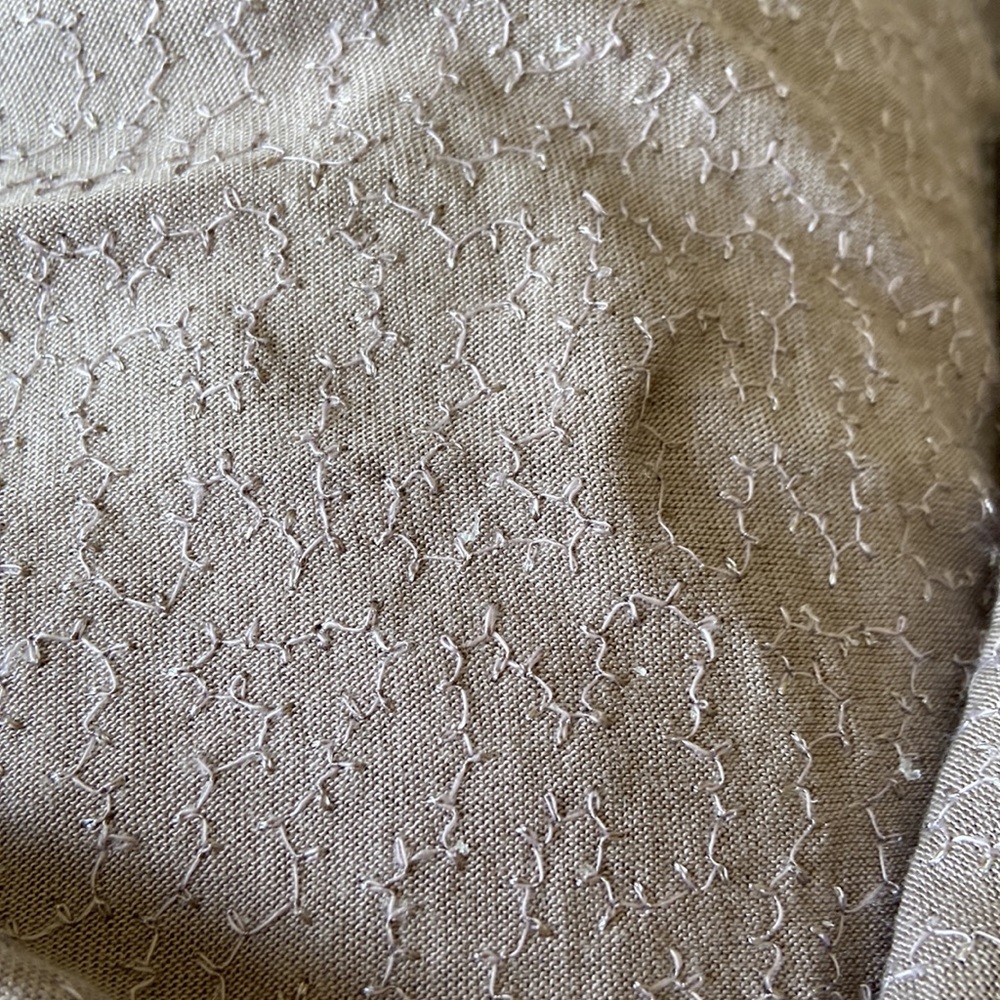 INC Taupe V-neck T-shirt with Silver Sequins - Picture 6 of 9